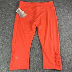 Marika Balance Collection Women's Large Orange Capri Leggings Workout Pants